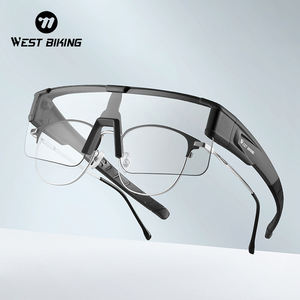WEST BIKING Lunettes myopie à grand cadre haute ténacité Lunettes de soleil HD Production de soleil Lunettes de soleil polarisées anti-éblouissement <span class=keywords><strong>pour</strong></span> les sports de plein air - Product Image 1