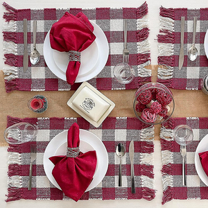 Chanvre gland Chic Boho frange napperons traditionnel Style coréen Table décor imperméable coton bohème mariage caractéristique papier - Product Image 3