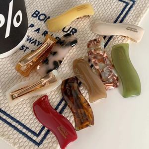 <span class=keywords><strong>PL</strong></span> Neuankömmling Frankreich Stil Frauen Mode Mädchen Süße Haars pangen Acetate Student Einfache Haarnadeln für Mädchen Haarschmuck - Product Image 2