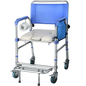 थोक उच्च गुणवत्ता Ksitex बाथरूम लिफ्ट रोगी स्थानांतरण व्हीलचेयर हाइड्रोलिक कमोड बौछार कुर्सी