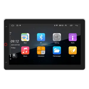 Elektrische 90-Grad-Drehung Auto Video Audio ein 1din 10-Zoll-Android-Touchscreen Auto DVD-Player