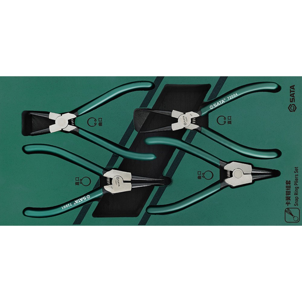 りょう APEX USA SATA 4-Piece Snap Ring Pliers Set - Durable Tools