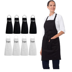 <span class=keywords><strong>Delantal</strong></span> de cocina para <span class=keywords><strong>mujer</strong></span> Publicidad de negocios Regalo promocional Restaurante Cocina Delantales de cocina <span class=keywords><strong>Delantal</strong></span> de jardinería Logotipo personalizado - Product Image 1