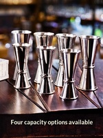 Jigger doseur à cocktail YUKIWA en bambou importé de Chine avec tasse graduée pour la mesure du vin