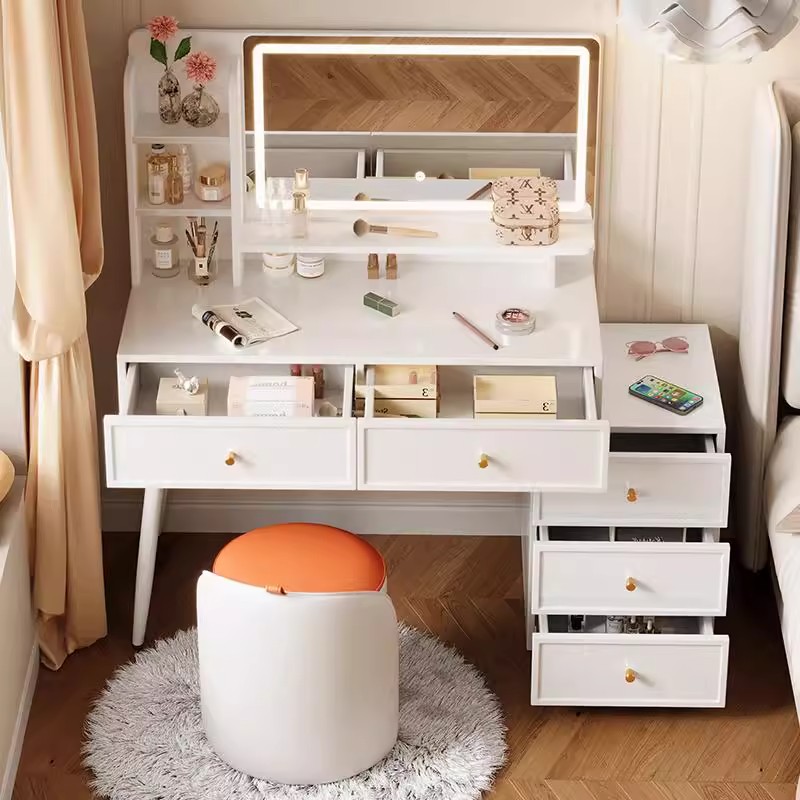Support de maquillage de 1,0 mètre + miroir + tabouret