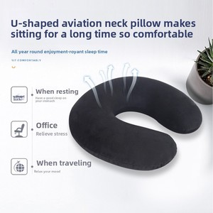 U-förmiges Memory Foam-Nacken kissen Cool und bequem für Reisen und Büro für Mittagspause und Nickerchen - Product Image 3