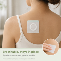 Patch en tissu non tissé Spunlace sur mesure, doux, respirant, vierge, pour points d'acupuncture, personnalisation par dessin
