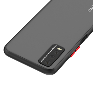 Cho Vivo y300i y29s y04 Y20 trường hợp nhấn phím màu sắc mềm TPU khung mờ mờ PC bìa sau mỏng chống sốc điện thoại di động trường hợp - Product Image 4