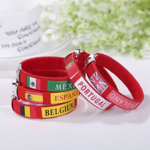 Unisex Custom Logo Siliconen Polsbandjes Voetbalfan <span class=keywords><strong>Team</strong></span> Spirit Ondersteuning Armbanden Met Zeefdruk Voor Evenement Gebruik - Product Image 4