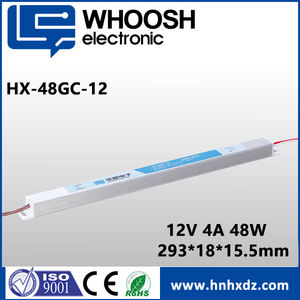 ספק כוח WHOOSH HX-48GC-12 48W 24V 12V 4A AC DC בעל יציאה אחת לתאורת LED, אחריות לשלוש שנים, יעילות מעל 85%, בעל תקן CE - Product Image 5