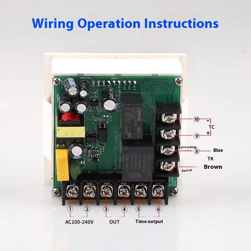 Three-in-One Touch Screen TS600 Temperature Controller Hot Stamping Machine Functionality 100~240VAC Power Supply 1 Year