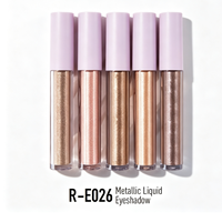 Fard à paupières liquide caméléon de luxe sur mesure en gros, haute saturation, finition métallique longue tenue et haute pigmentation
