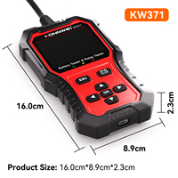 Analyseur numérique de l'état des batteries au plomb 6V 12V 24V avec testeur de relais pour relais électromécaniques 4 broches 5 broches KW371
