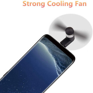 <span class=keywords><strong>Mini</strong></span> Ventilador USB Portátil para Teléfono, Enfriador de Teléfono Móvil Colorido y Práctico con Tipo C y Micro en Existencia - Product Image 6