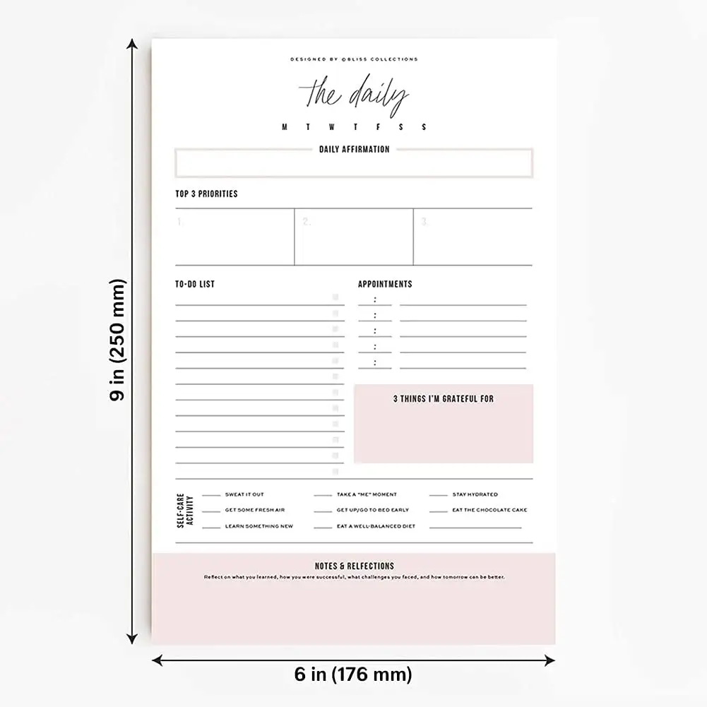 Hoge Kwaliteit Papier Dingen Te Doen Lijst Dagelijks Wekelijks Planner Memo Pads Briefpapier Tear Away Custom Gedrukt Blocnotes Met Logo