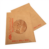 Recyclable 100% papier nid d'abeille Kraft rembourrage Wrap sacs en papier nid d'abeille nouvelle tendance matériaux d'emballage