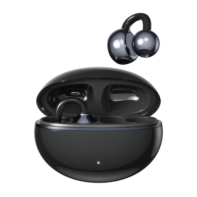 Portable Wireless Earphones High Sound Quality Bone Conduction Clip on OWS Earphones Sport LED Headphones
