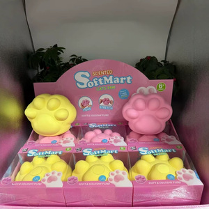 Wholesale Flour Filled Bear Paw Squishy Toy Slow Rising TPR <b>Squeeze</b> <b>Ball</b> Sensory Fidget Toy OEM ODM - Product Image 4