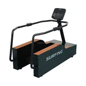 Оборудование для фитнеса Skyboard с ЖК-дисплеем, деревянная машина для серфинга