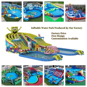Outdoor Dolphin Large Inflatable Swimming <strong>Pool</strong> with Water Slide Pirate Ship Kids Inflatable <strong>Ground</strong> Splash Water Park Slide - Product Image 3