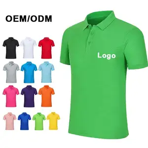 Polyester Golf Sublimation Blank Men Tee Shirts Custom Logo Polo T Shirt Printing Plus Size Men's Polo Shirts