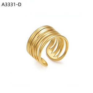 Anillo de Moda Amy Amy A3331 de Acero Inoxidable con Baño de Plata 925, Geométrico, Moderno, para Uso Diario, Regalo de Joyería para Mujer - Product Image 2