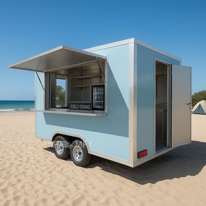 2025 Most Popular Aluminum <b>Camp</b> Mobile <b>Kitchen</b> Concession Trailer For Sale Multifunction Food Cart - Product Image 2