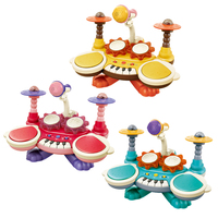 Jouet musical éducatif, clavier de batterie, piano, jouet électronique multifonctionnel avec éclairage, batterie pour tout-petits, clavier de batterie, jouet piano