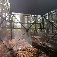 Nouvelle Tente de Chasse Camouflage 360° Transparente, Abri Quatre Saisons à Ouverture Rapide pour Observation des Oiseaux