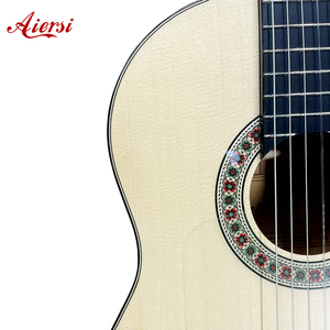 Aiersi Guitare <span class=keywords><strong>flamenco</strong></span> classique en épicéa massif de haute qualité pour étudiants - Product Image 3