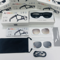 Lunettes Intelligentes IA Légères avec Caméra, Recharge Magnétique 8m, Enregistrement Vidéo Anti-Tremblement, Lunettes Intelligentes avec Assistance IA
