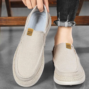 Lichtgewicht comfortabele heren ademende antislip dempende modieuze trend herfst/winter/lente casual instap canvas schoenen - Product Image 4