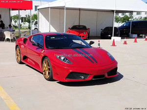 สำหรับ Ferrari F430 ปี 2004-2009 อัพเกรดเป็นชุดแต่งสไตล์ 430 Scuderia วัสดุคาร์บอนไฟเบอร์แบบเปียก ประกอบด้วยกันชนหน้า-หลังและสเกิร์ตข้าง - Product Image 4