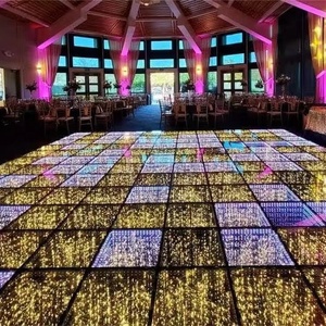 Plancher de danse LED lumineux 3D en gros, tailles 50*50cm et 60*60cm avec indice de protection IP67 - Product Image 6