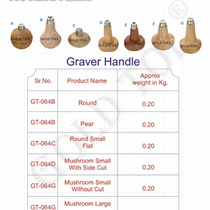 GOLD TOOL Graver Mango para reparación de joyas Alicates Tipo Equipo de herramientas de joyería - Product Image 1