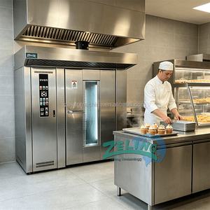 Four rotatif commercial avec système de contrôle intelligent, chauffage uniforme, four à pain, équipement de boulangerie - Product Image 5