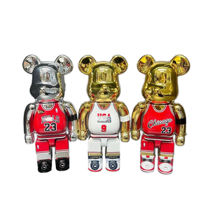 Nueva Figura Coleccionable de Baloncesto Slam <span class=keywords><strong>Dunk</strong></span> 400% Violent <span class=keywords><strong>Bear</strong></span>, de PVC y ABS, 28 cm, Decoración para Sala de Estar - Product Image 1