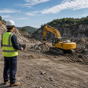 Excavatrice d'occasion bien entretenue de 22,5 tonnes avec kit de télécommande hydraulique proportionnelle sans fil industrielle - Product Image 5