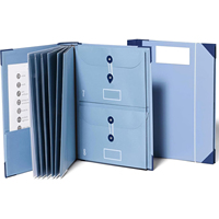 Porte-documents multi-couches personnalisé, pochette pour dossiers, organisateur de documents bleu pour fournitures de bureau, maison