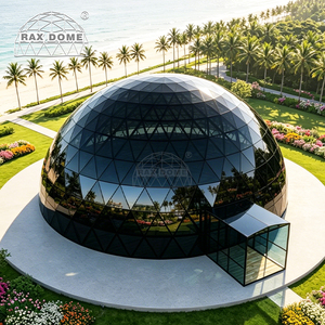 RAXDOME 15M 20M Casa a Cupola Geodetica in Vetro Nero <span class=keywords><strong>per</strong></span> <span class=keywords><strong>Glamping</strong></span> sul Mare, Resort ed Eventi - Product Image 6