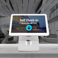 15.6 pouces simple/double tout en un terminal de paiement de bureau caisse enregistreuse intelligente Restaurant écran tactile Pos Terminal