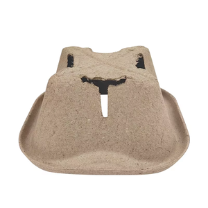 Биоразлагаемый держатель для кофейных чашек и поднос из переработанной целлюлозы сахарного тростника, одноразовый, экологичный, неокрашенный - Product Image 6