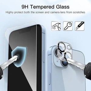Protettore per fotocamera in vetro temperato con lente trasparente HD per <span class=keywords><strong>Iphone</strong></span> 17 Pro Max 16 15 14 <span class=keywords><strong>13</strong></span> 12 11 Pro Max Plus - Product Image 2