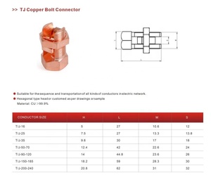 Brass Hex Terminal Lugs Standard Thread Plain Finish Inch Measurement System <b>Screw</b> Connectors - Product Image 3
