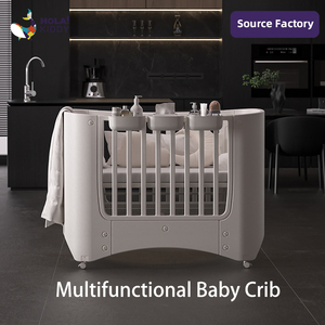 <span class=keywords><strong>Culla</strong></span> per Neonati, Lettino in Plastica Regolabile in Altezza, <span class=keywords><strong>Culla</strong></span> Portatile con Cestino Portaoggetti, Arredamento Sicuro per Bambini - Product Image 1