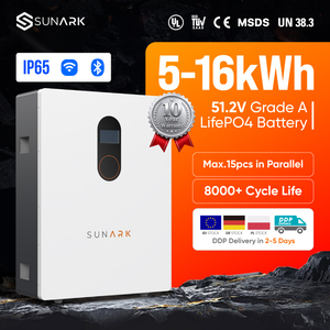 Sunark Eco Friendly Lithium Ion Battery 48v 51.2v 5kwh 10kwh 15kwh 100ah Home Energy Storage China Manufacturer Wallark - Product Image 1