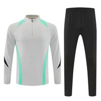 Veste et pantalon de survêtement de football d'automne coupe-vent, respirant, écologique, lourd, unisexe, design 2 en 1