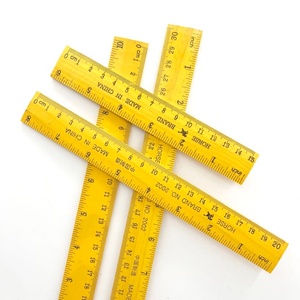 Regla de Medición Multiángulo de Madera Amarilla para Material Escolar, Disponible en 6, 8 y 12 Pulgadas para Niños - Product Image 6