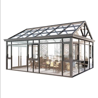 Serre de jardin Cadre en aluminium pour panneau PC + maison en verre pour la protection des plantes et la décoration du jardin Grande taille