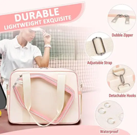 Sac de sport léger de grande capacité avec logo personnalisé de haute qualité pour raquettes et pagaies, sacs fourre-tout de pickleball pour femmes